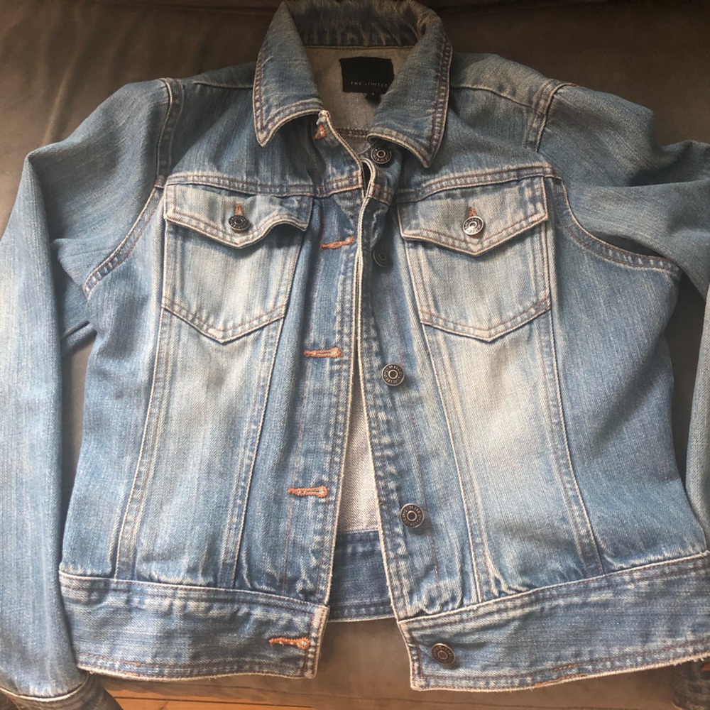The Limited Jean jacket, Sz.S, EUC, Faded Blue. Soft, pairs with anything.